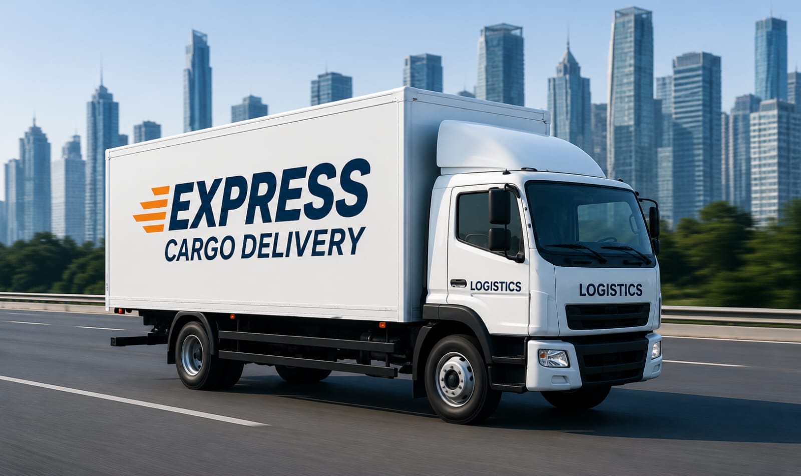 Delivery van for express cargo delivery